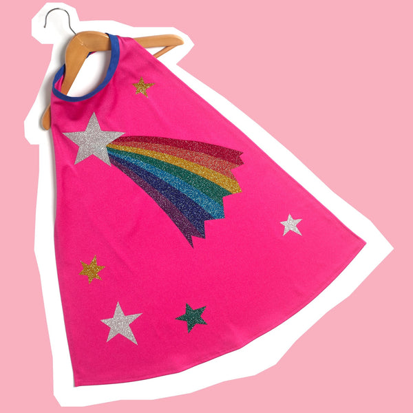 STELLA shooting star - glitter - rainbow cape