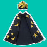 cosmic cape and crown set