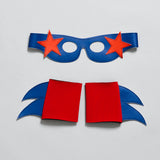SuperSTAR Mask & Cuff Set ++ Blue & turquoise
