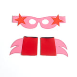 SuperSTAR Mask & Cuff Set ++ Blue & turquoise