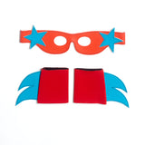 SuperSTAR  Mask & Cuff Set ++ pink/RED/turquoise