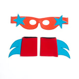 SuperSTAR Mask & Cuff Set ++ pink/RED/turquoise