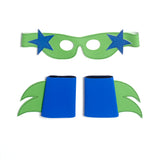 SuperSTAR  Mask & Cuff Set ++ Blue & turquoise